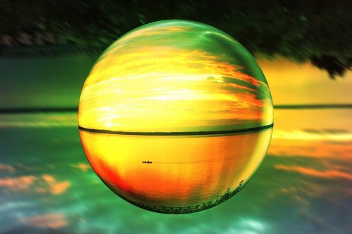 sunset fisheye lens blvd