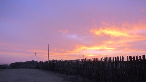 sunset horizon beach