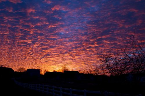 sunset orange sky