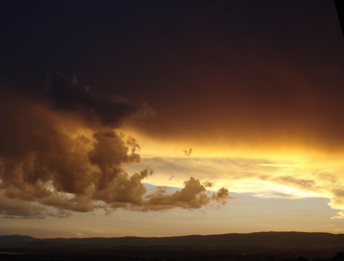 sunset clouds sky