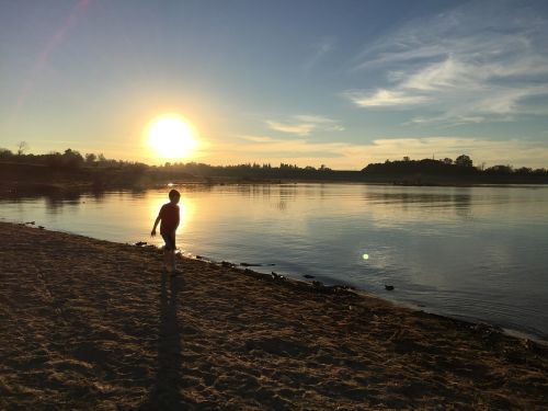 sunset folsom lake lake