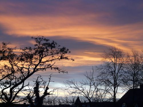 sunset sky clouds