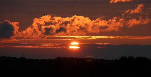 sunset abendstimmung sun
