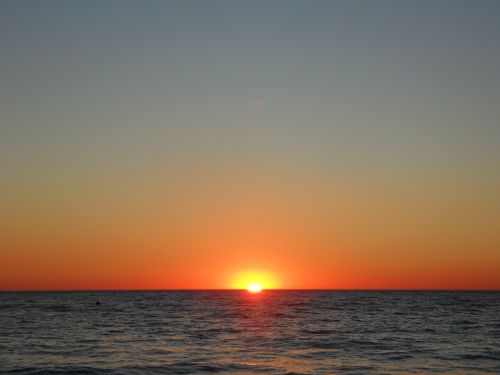 sunset abendstimmung sea