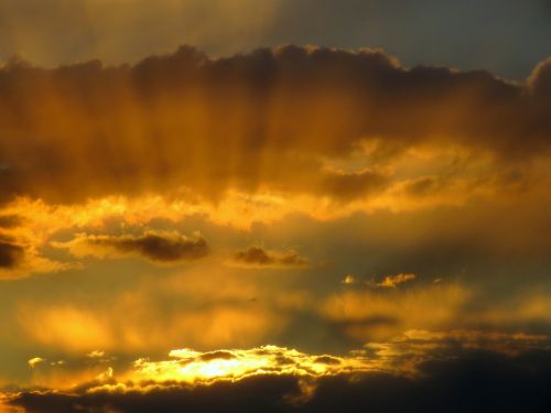 sunset sky clouds