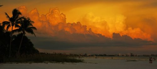 sunset sea florida