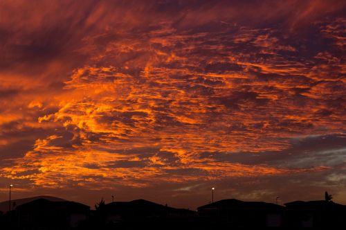 sunset sunset skies clouds