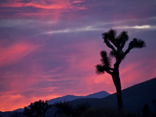 sunset landscape mountains