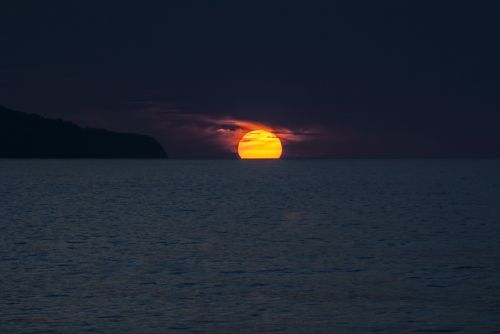 sunset ocean azores