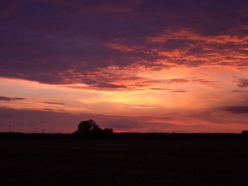 sunset abendstimmung light