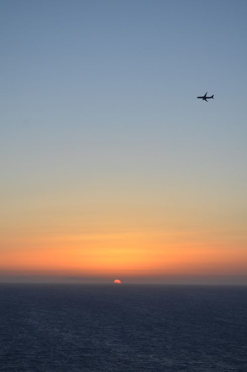 sunset island plane