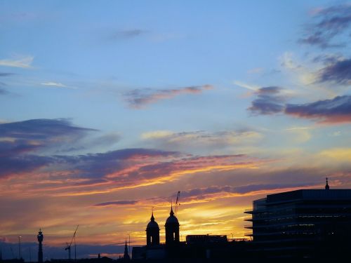 sunset colors landscape