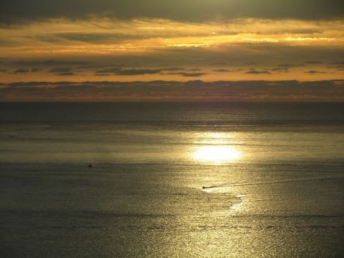 sunset dune of pilat ocean