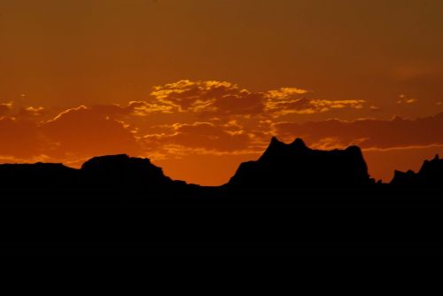 sunset landscape rocks