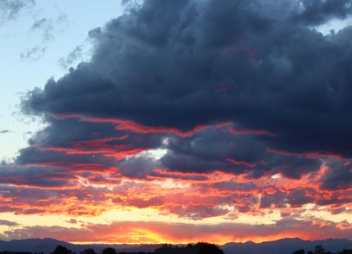 sunset colorado mountains