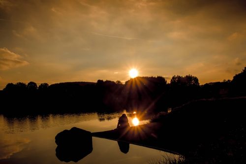 sunset sun rays