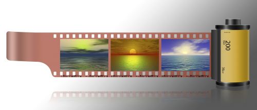 sunset film photography