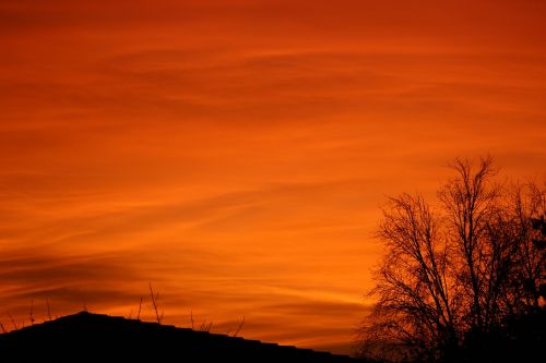 sunset sky evening