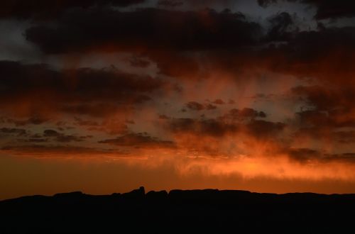 sunset landscape rocks