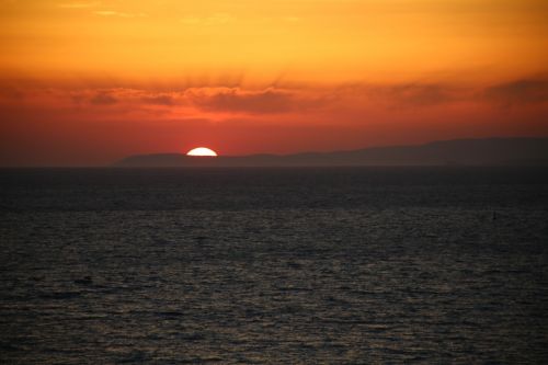 sunset marine landscape