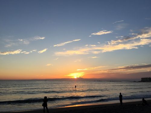 sunset hayama isshiki coast