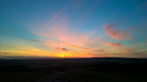 sunset clouds sky