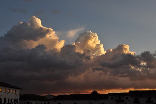 sunset clouds sky