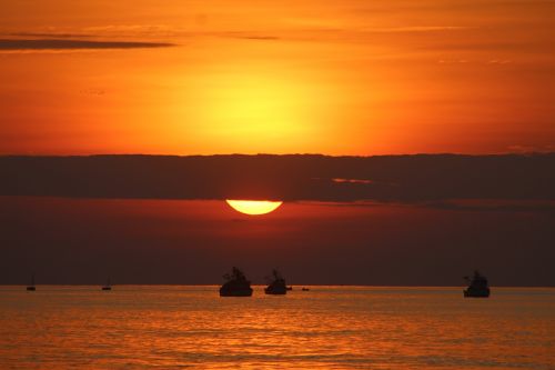 sunset beach landscape