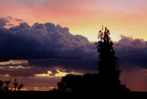 sunset sundown clouds
