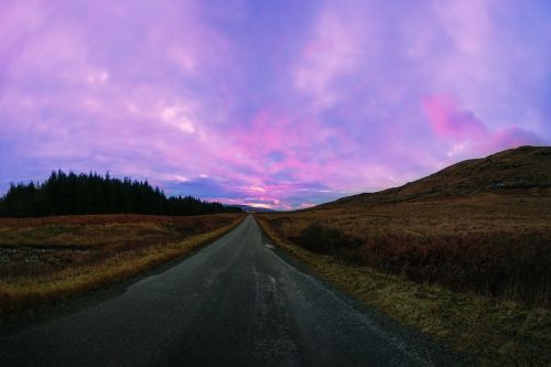 sunset scotland landscape