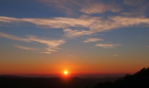 sunset evening nature