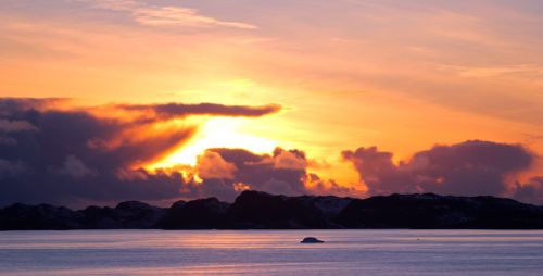 sunset ice greenland