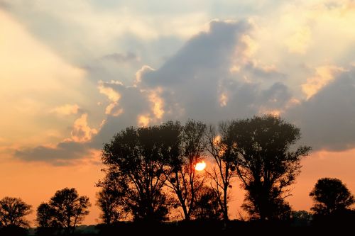 sunset abendstimmung afterglow