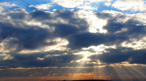 sunset clouds light