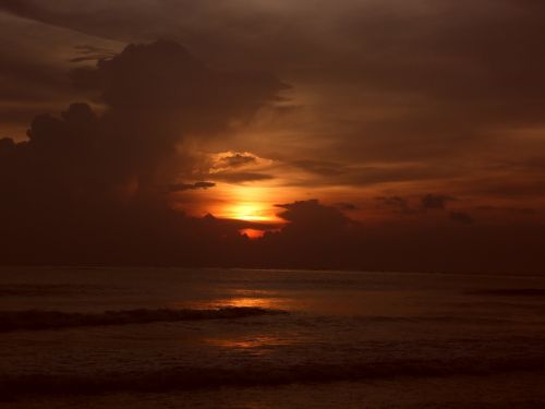 sunset beach landscape