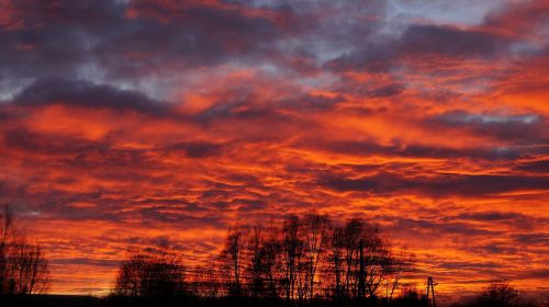 sunset landscape view