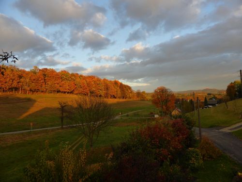 sunset evening sky nature