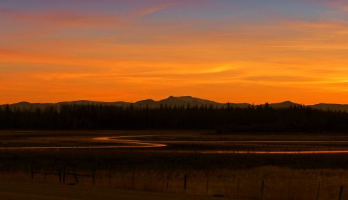 sunset beautiful landscape