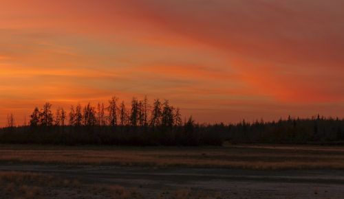 sunset beautiful landscape