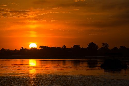 sunset landscape natural landscape