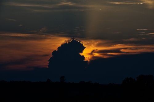 sunset sky landscape