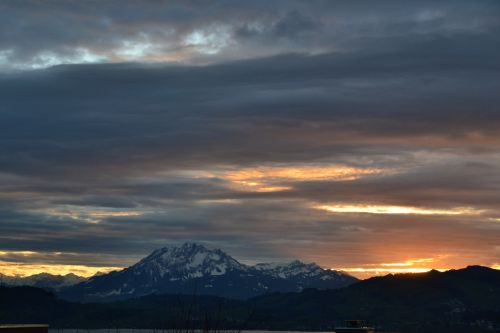 sunset mountain landscape