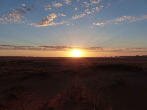 sunset namibia africa