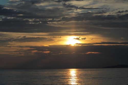 sunset sky clouds