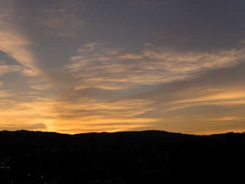 sunset sky cloud