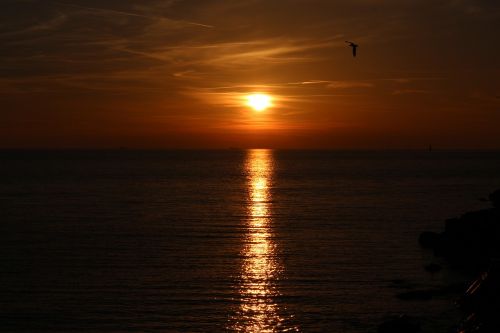 sunset red sea