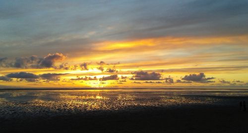 sunset sky seascape