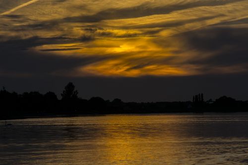 sunset baltic sea abendstimmung