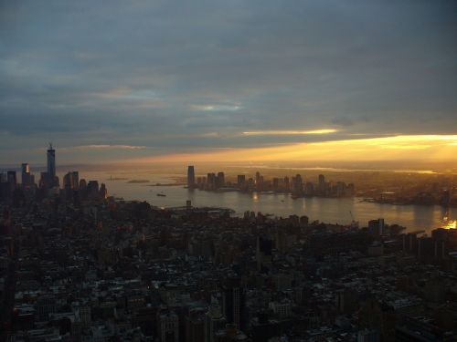 sunset manhattan new york