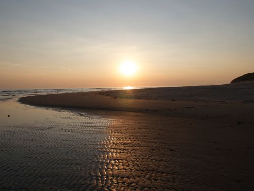 sunset beach wales